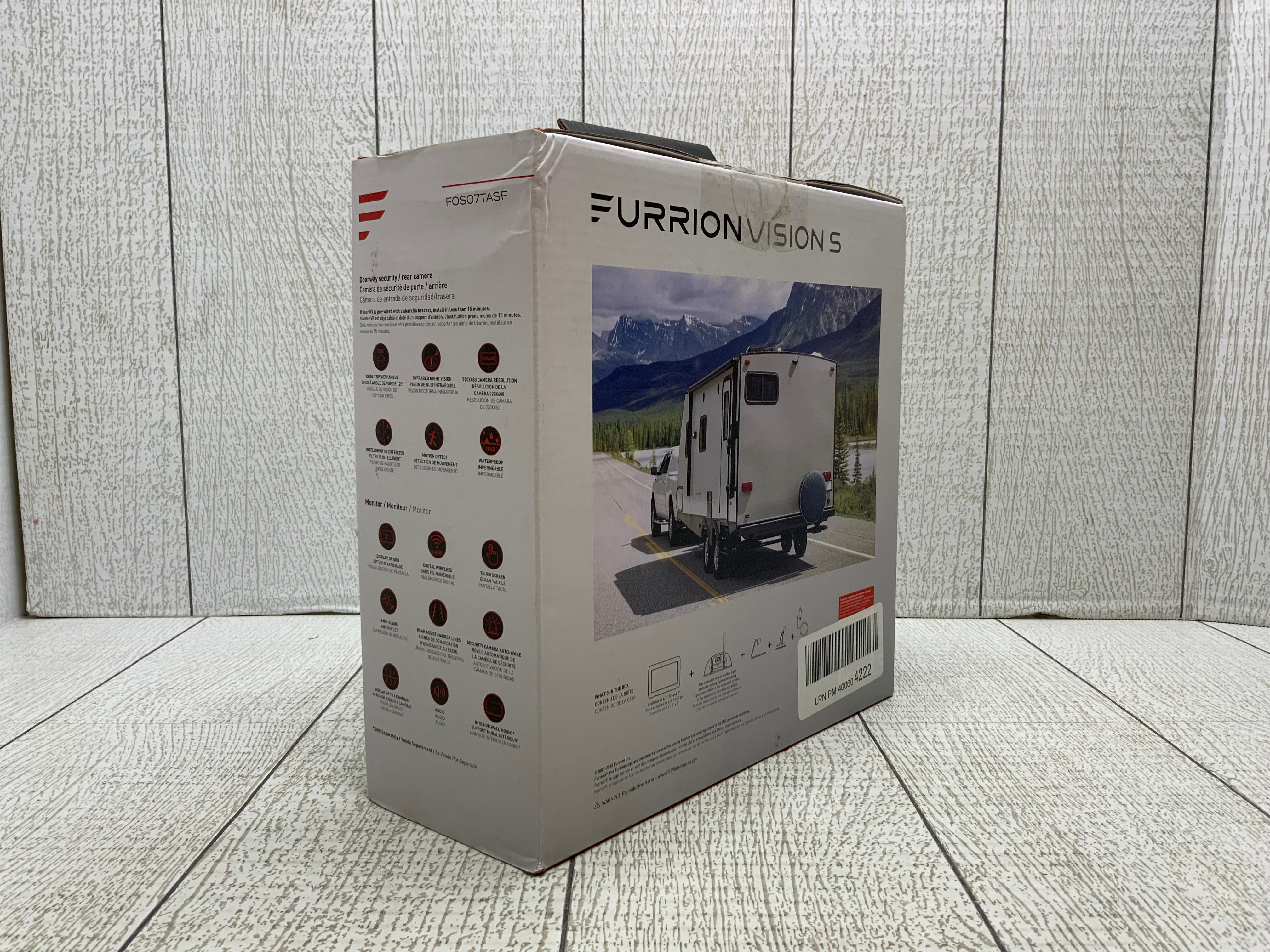 Furrion Vision S 7 Inch Wireless RV Backup System with 1 Rear Sharkfin Camera (8060166537454)